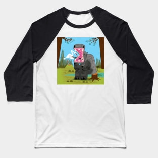 Hippopotamouth Baseball T-Shirt